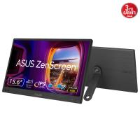 ASUS ZENSCREEN MB166CR 15.6 IPS 1920x1080 5MS USB-C 3YIL MAT EKRAN,360° DAYANAKLI STAND, DUSUK MAVI ISIK TASINABILIR USB MONITOR