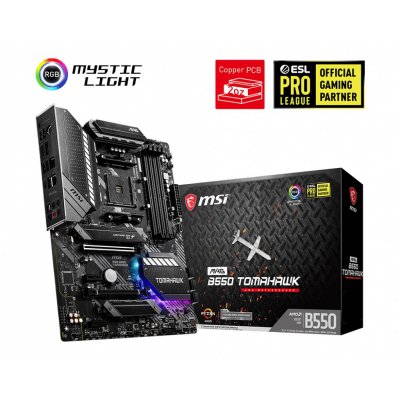 MSI MAG B550 TOMAHAWK AM4 DDR4 5100(OC) HDMI DP M.2 USB3.2 RGB ATX