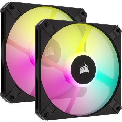 CORSAİR AF SERİSİ, İCUE AF120 RGB SLIM 120MM PWM AKIŞKAN DİNAMİK RULMANLI FAN - SİYAH İKİLİ PAKET (CO-9050163-WW)